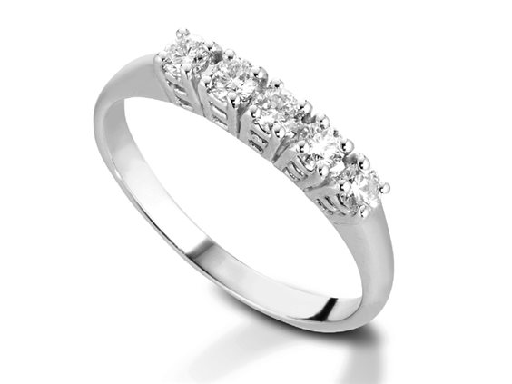 Anello PG Gioielli Donna Verette in Oro bianco Diamante 0.5 Ct 89045P050 - 89045P050